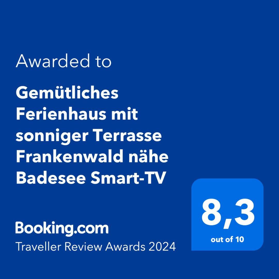 Gemuetliches Ferienhaus Mit Sonniger Terrasse Frankenwald Naehe Badesee Smart-Tv Lichtenberg  Dış mekan fotoğraf